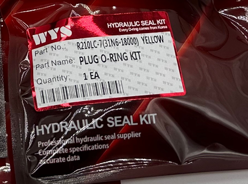 R210LC-7 YELLOW 31N6-18000 CONTROL VALVE SEAL KIT Hyundai Excavator Parts