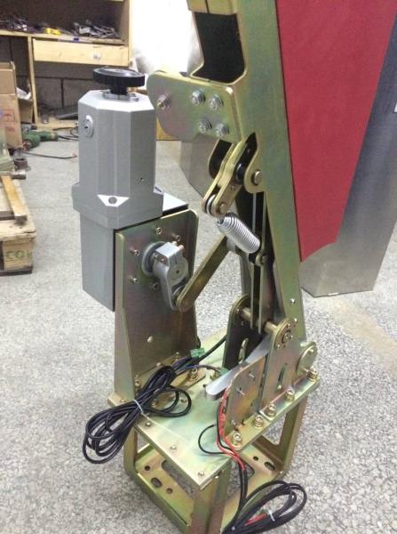Wide Lane Telescopic Flap Barrier Gate Red SUS304 24VDC Brushless Motor