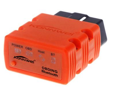 Scanner diagnostique du scanner de voiture automatique de Konnwei/Elm327 Bluetooth Obd2