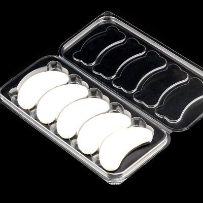 Custom 1 Pair Empty Lash Tray Clear Plastic Eyelash Packaging Tray