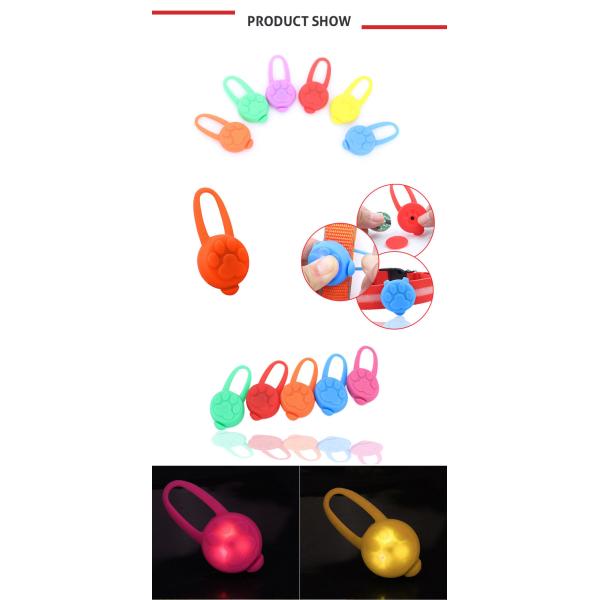 Dog LED Light Blinker Night Flash Pet Dog Cat Puppy Safety Collar Tag Hi - Visibility