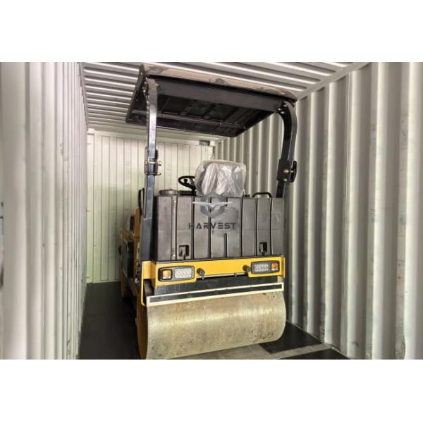 4 тонны двойной барабанный вибрационный дорожный ролик LTC204 Гидравлический привод 26,5кВт