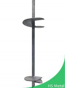 Prefabricado DIP caliente galvanizado Anclas de tierra helicoidal tornillo helicoidal perno de tierra pilar de anclaje
