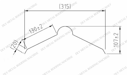 Гидравлическое оборудование черепицы металла машины 10KW Ридж крышки вырезывания Cr12 Ридж