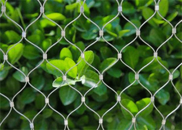 2.5mm Aisi 304 Knotted Wire Rope Mesh Hand Making 7X19