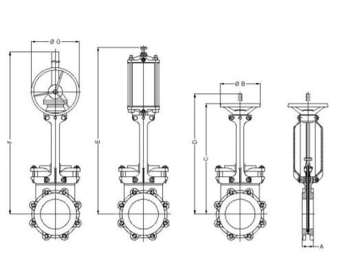 EPDM Rubber Resilient Seated Gate Valve EN 1074-1 And 2 / EN 1171 Standard