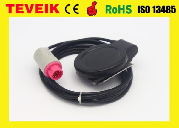 M1356A Round 12 Pin Fetal US Transducer For HP Patient Monitor , TPU Material