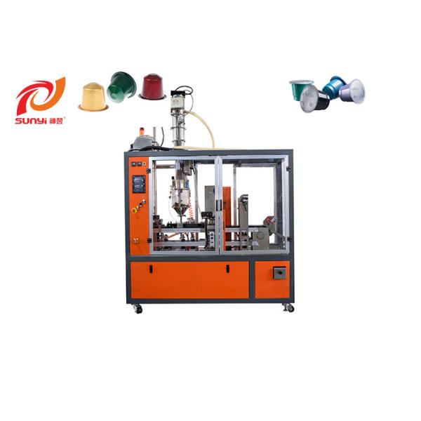 Single Way Aluminum Nespresso Coffee Capsule Filling Sealing Machine