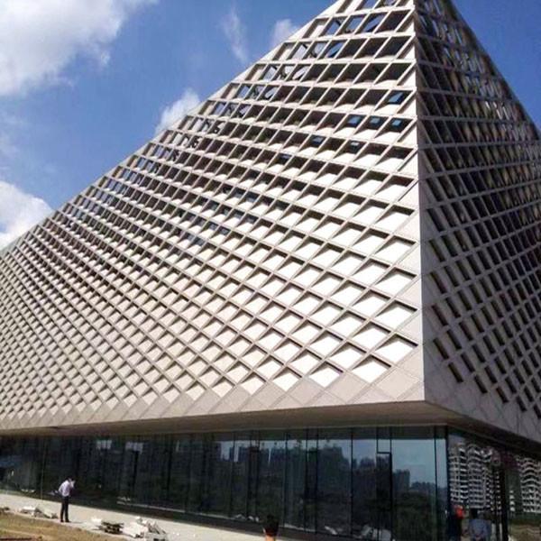 Cladding Aluminum Composite Curtain Wall Coating Perforated Exterior Metal Material Building Facade
