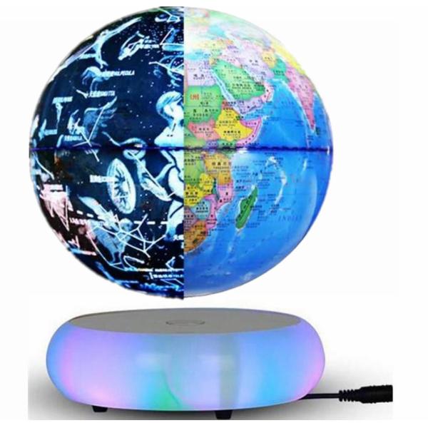 new led light base magnetic levitation floating constellation globe 6inch 8inch toys gift night light