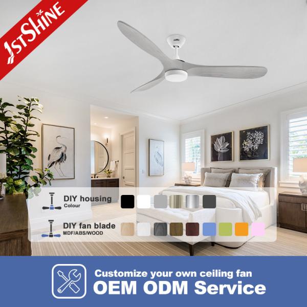 Ventilateur de plafond décoratif 1stshine avec lumière LED et contrôle Wi-Fi intelligent