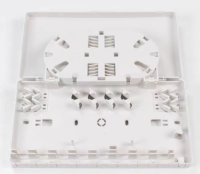 8 Core ABS Plastic Wall Mount Fiber Optic Faceplate for FTTH Termination Box