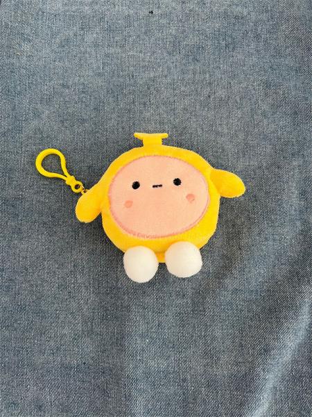 EGG PARTY ROUND PLUSH COIN PURSE SCHOOLBAG PENDANT EARPHONE STORAGE BAG COIN POUCH