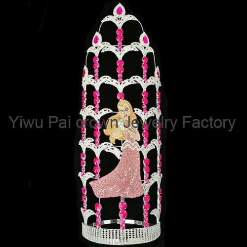 custom 30 inch pageant crowns with your logo name there pageant crown suppliers crown manufactuer pai crown jewelry
