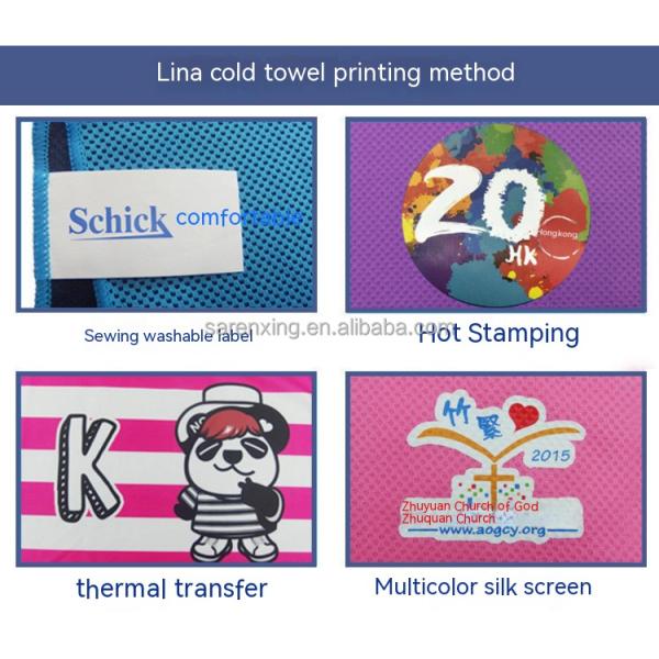 Custom Logo Polyester Microfiber Cooling Towel for Sports and Outdoor Activities