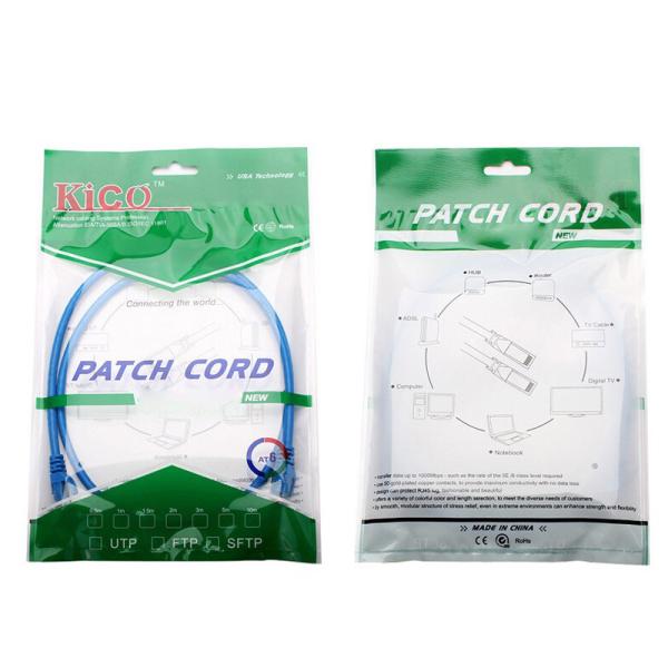 Blue Patch Cord Cable HDPE Insulation LSZH/PVC Jacket Customized Length