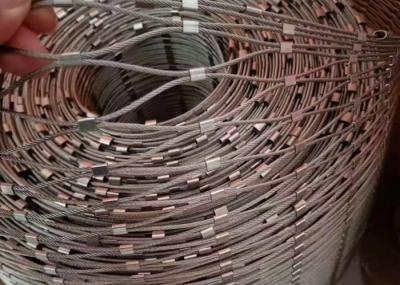 316 Rope Net Fence  50*50mm Opening Stainless Steel Cable Mesh
