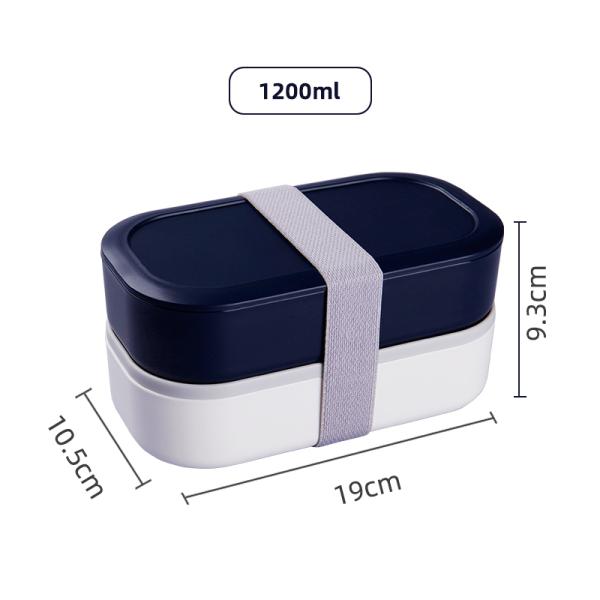 Blue Pink Black White or Customized Eco-Friendly Microwavable Lunch Box Set for Kids and Adults