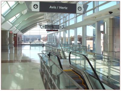 Airport Tempered Laminated Glass Walls And Stairs , Toughened Glass 10 mm