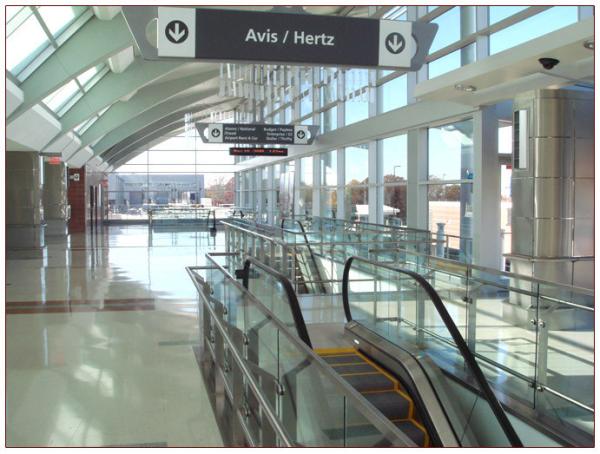 Airport Tempered Laminated Glass Walls And Stairs , Toughened Glass 10 mm