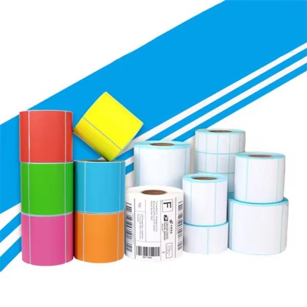 Printing Blank Adhesive Sticker Label Waterproof Rectangle or Round Customized