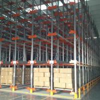 Système de stockage d'entrepôt automatisé réglable en acier avec navette radio pour palettes