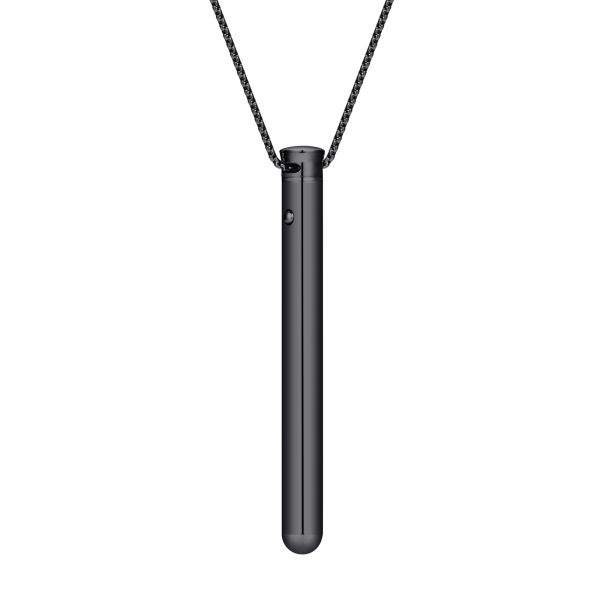 2025 New USB Rechargeable Stainless Steel Massage Stick Vibration Necklace