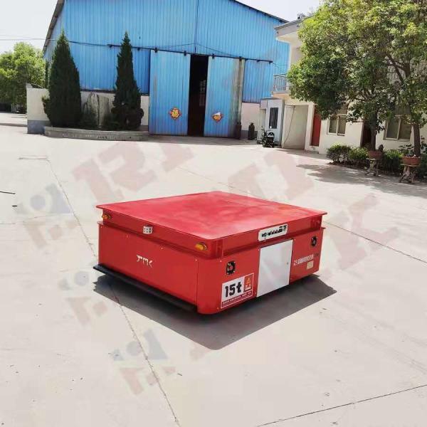 Heavy Duty Factory Pallet 15 Tons Trackless Transfer Trolley With Remote Control
