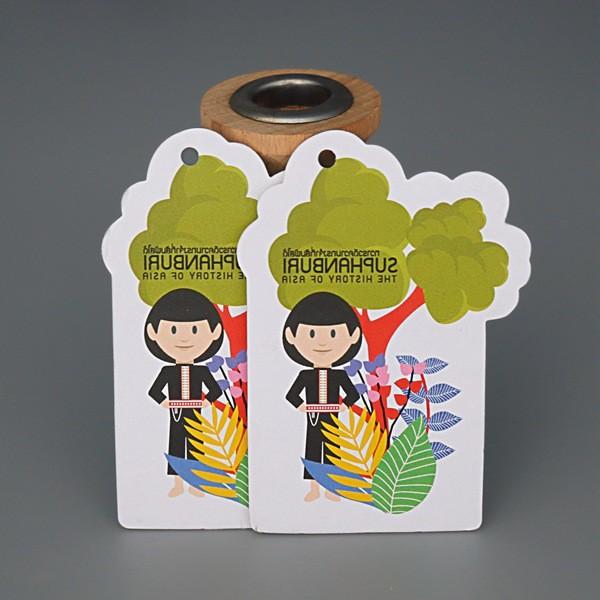 Colorful Cotton Paper Hanging Car Air Freshener CMYK Printed