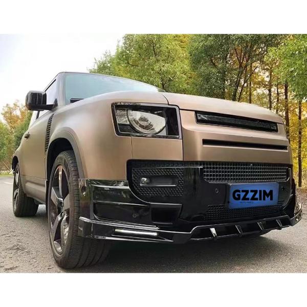 Fitment Original Fitment Auto Parts Front Lip With LED For Land Rover Defender 2020