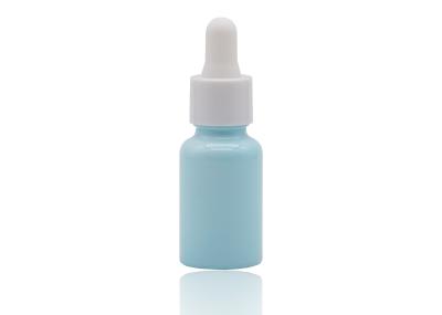 Bluish Color Coating Essential Oil Dropper Bottles White Ceramic Bottle 30ml