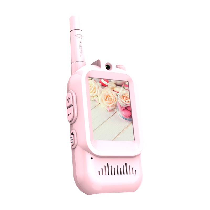 Portable Children Walkie Talkie for Kids 2 Pack in Set with 2 Inch Screen Video Intercom Photo Game Music As Christmas Gifts