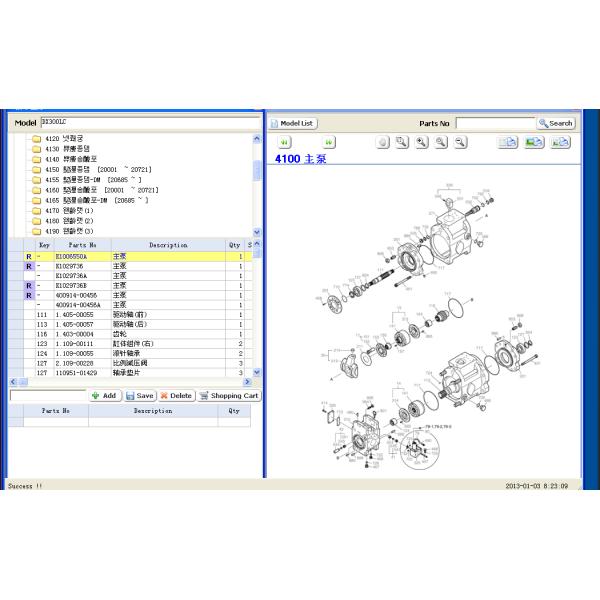 Dx300 Hydraulic Pump Assembly K5V140 K5v140dtp-1d9r- 9n07