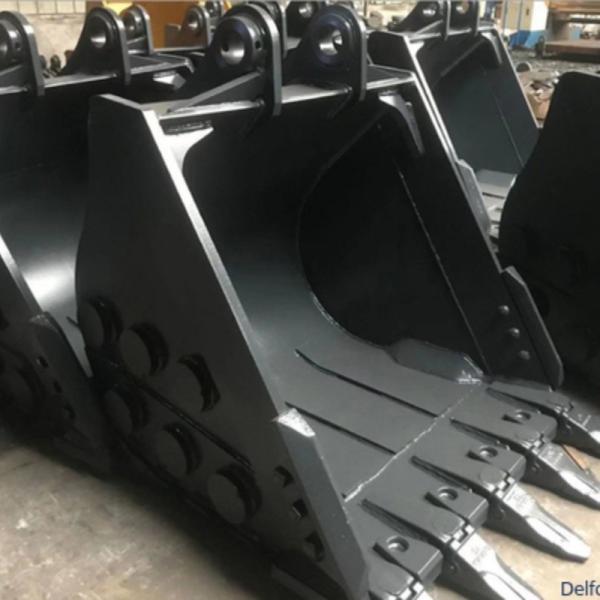 Q355B Steel Excavator Stone Bucket Clean Up Bucket Customized