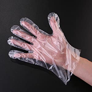 Cornstarch Made Biodegradable Compostable Disposable Food Hand Disposable Transparent Gloves, Long sleeves