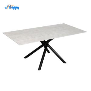 1800*900mm Modern Custom Fixed Ceramic top Dining Table, KD, para uso interno