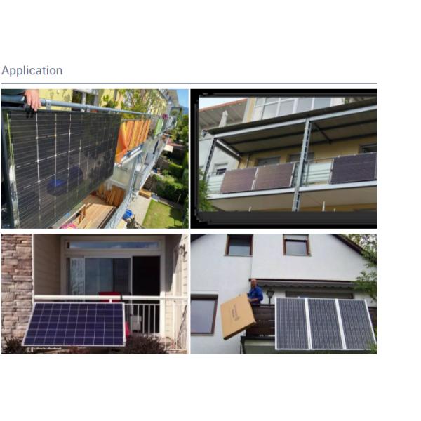 VDE аттестовал солнечную систему балкона, на панели солнечных батарей 300W 600W 1000w решетки