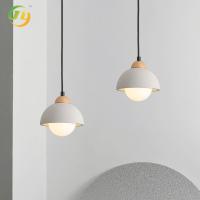 Wabi Sabi Estilo Pendente de Cimento Luz Rustic Lâmpadas de Vidro Para Quarto / Sala de Jantar