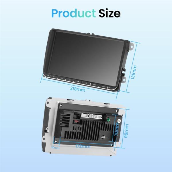 Volkswagen Golf Polo Tiguan Passat Skoda Octavia Carplay Auto с GPS и разрешением 1024 * 600