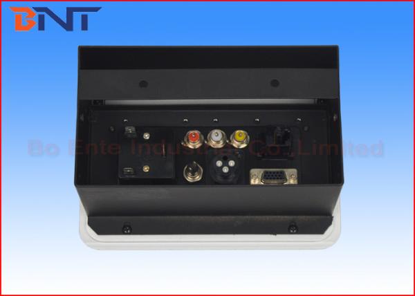 Desktop Manual Flip Up Conference Table Power Hub 220V Universal Standard