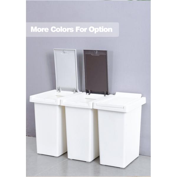 Convenient 10L Pressing Type Plastic Trash Can for Household Waste Disposal