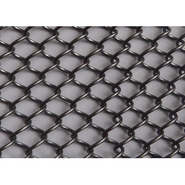 Black Aluminum Metal Coil Drapery / Cascade Coil Drapery For Home Decor