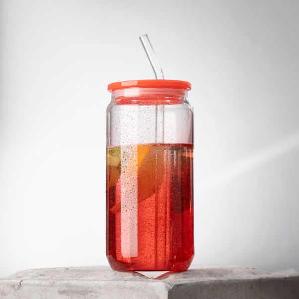 Modern Minimalist Eco-friendly High Borosilicate Glass Tumbler Universal Handle Cup Portable Reusable Cork Cap Dishwasher Safe