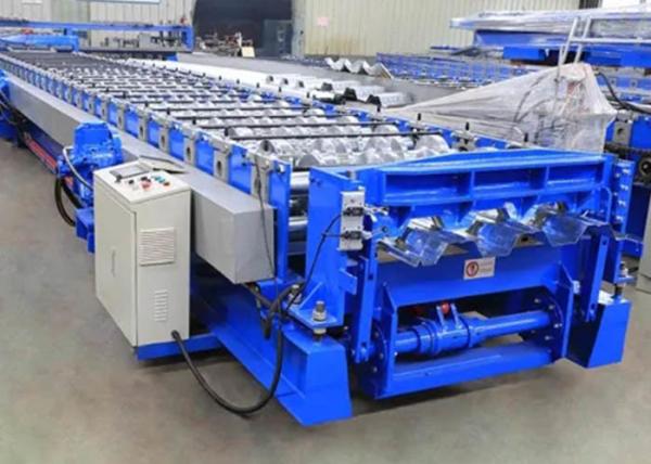 Hydraulic Press Steel Floor Metal Deck Roll Forming Machine Custom Logo