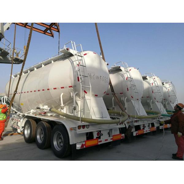 cement bulker 3 axle 12 wheel mechanical suspension bulk cement trailer for sale