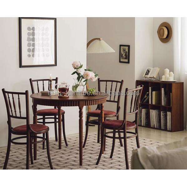 Muebles de comedor Madera maciza Veludo de madera clásica de lujo usado antiguo sillas modernas para bodas y eventos especiales