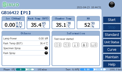 Premium Water-Cooled Xenon Weathering Test Chamber ISO 11341-1
