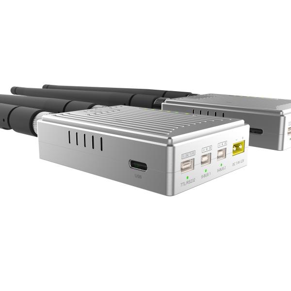 V21 Video&Data&RC link supports three frequency bands and can transmit 15km Ground-to-Air with a bulit-in web page