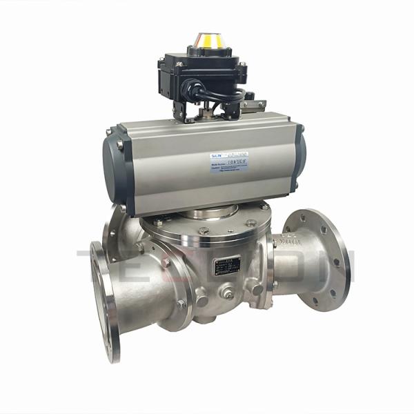 Industrial Electric 3 Way Gravity Diverter Flap Valve For Chemical Industry