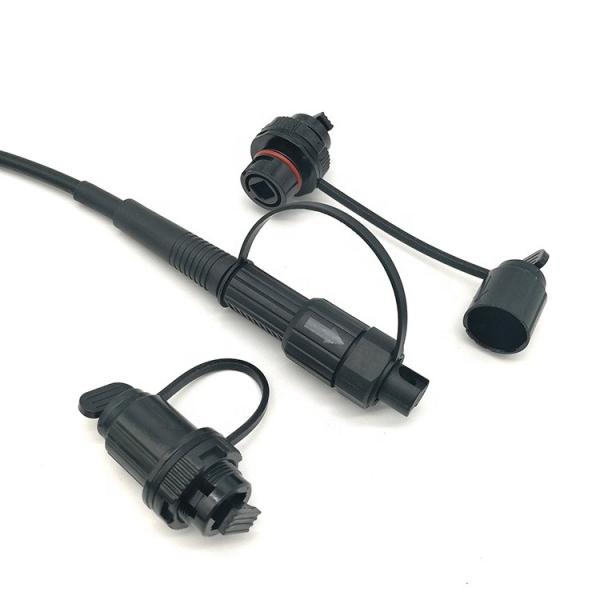 Outdoor waterproof Mini SC reinforced fiber optic adapter